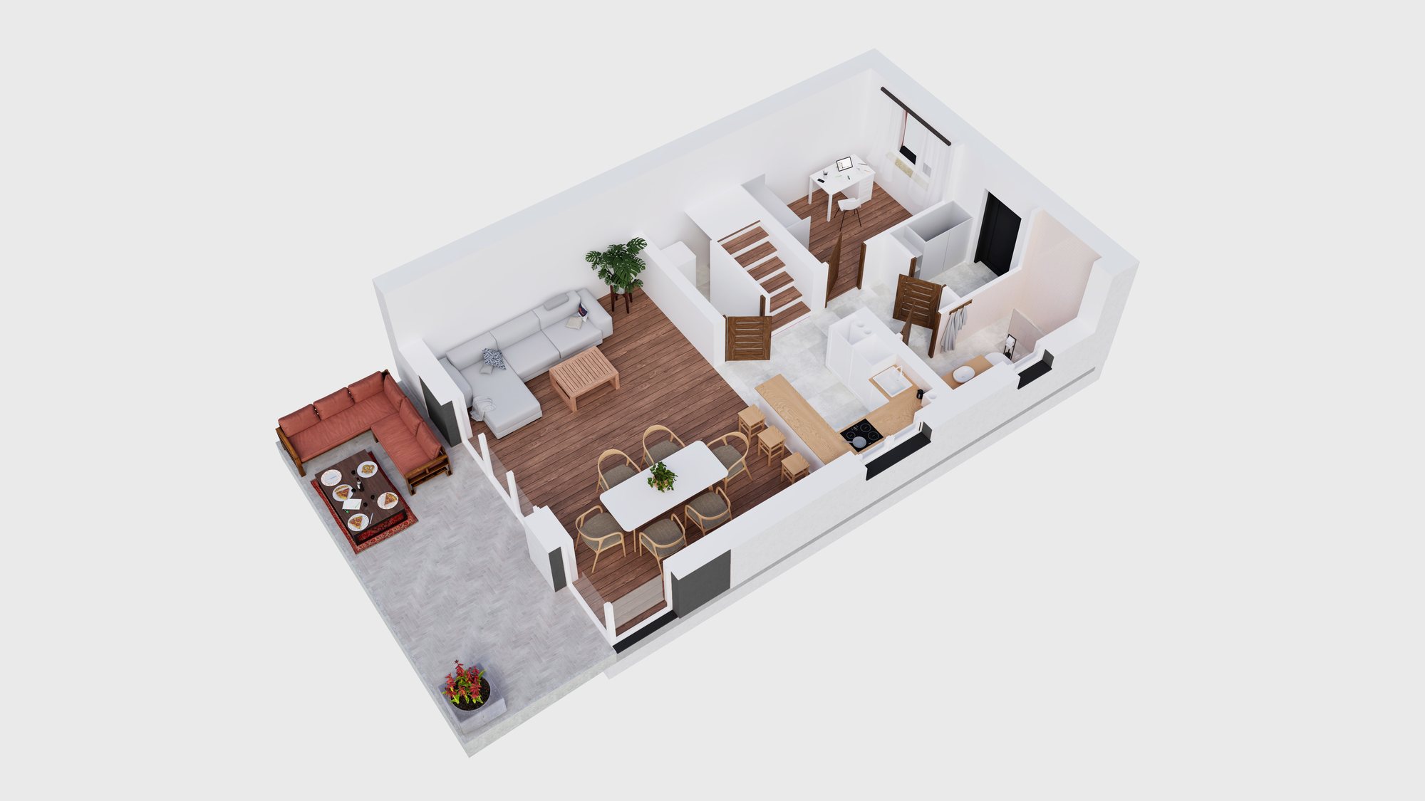 Rzut 3D parteru